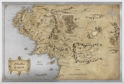 2 Dollars - Elizabeth II Middle Earth Map, Niue, 2021 reverse image