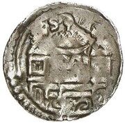 Denier - Henry I, Belgium, 1204-1210 reverse image