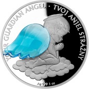 2 Dollars - Elizabeth II Your Guardian Angel, Niue, 2021 reverse image