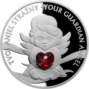 2 Dollars - Elizabeth II Your Guardian Angel, Niue, 2021 reverse image