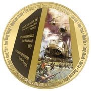 2 Dollars - Elizabeth II Vietnam War, Niue, 2022 reverse image