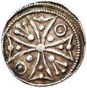 Denier - Henry I Lamb, Belgium, 1210-1235 reverse image