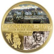 2 Dollars - Elizabeth II Battle of Messines, Niue, 2022 reverse image