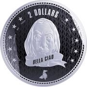 2 Dollars - Elizabeth II Bella Ciao, Niue, 2022 reverse image