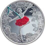 2 Dollars - Elizabeth II Flower Dance, Niue, 2022 reverse image