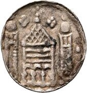 Denier - Henry I Tower; Vilvoorde mint obverse image
