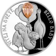 2 Dollars - Elizabeth II Hello Baby, Niue, 2022 reverse image