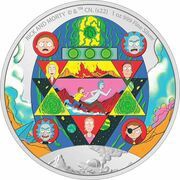 2 Dollars - Elizabeth II Rick and Morty, Niue, 2022 reverse image