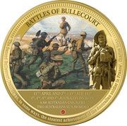 2 Dollars - Elizabeth II Battles of Bullecourt, Niue, 2022 reverse image