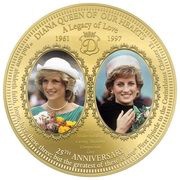 2 Dollars - Elizabeth II Diana Queen of Our Hearts, Niue, 2022 reverse image