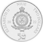 2 Dollars - Elizabeth II The Godfather obverse image