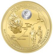 2 Dollars - Elizabeth II Battle of Kokoda, Niue, 2022 reverse image