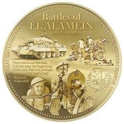 2 Dollars - Elizabeth II Battles of El Alamein, Niue, 2022 reverse image