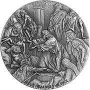 2 Dollars - Elizabeth II Jesus Healing the Sick, Niue, 2022 reverse image