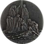 2 Dollars - Elizabeth II The Dead Christ, Niue, 2022 reverse image