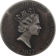 2 Dollars - Elizabeth II The Deluge obverse image