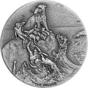 2 Dollars - Elizabeth II The Deluge, Niue, 2022 reverse image