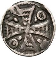 Denier - Henry II/III Bridge, Belgium, 1235-1261 reverse image