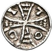 Denier - Henry II / III Eagle; Antwerp mint, Belgium, 1235-1261 reverse image