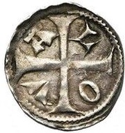 Denier - John I Lion shield, Belgium, 1282-1294 reverse image