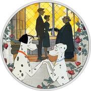 2 Dollars - Elizabeth II 101 Dalmatians: Love, Niue, 2022 reverse image