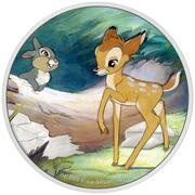 2 Dollars - Elizabeth II Bambi and Thumper, Niue, 2022 reverse image
