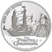 2 Dollars - Elizabeth II Queen Anne's Revenge, Niue, 2022 reverse image