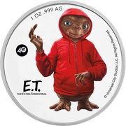 2 Dollars - Elizabeth II E.T. the Extra-Terrestrial, Niue, 2022 reverse image