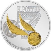 2 Dollars - Elizabeth II Golden Snitch, Niue, 2022 reverse image