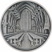 2 Dollars - Elizabeth II Hogwarts: The Great Hall, Niue, 2022 reverse image