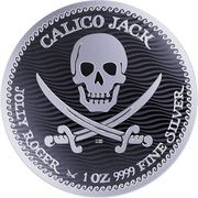 2 Dollars - Elizabeth II Calico Jack, Niue, 2022 reverse image