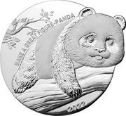 2 Dollars - Elizabeth II Panda, Niue, 2022 reverse image