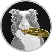 2 Dollars - Elizabeth II Border Collie, Niue, 2022 reverse image