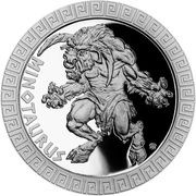 2 Dollars - Elizabeth II Minotaur, Niue, 2022 reverse image