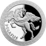 2 Dollars - Elizabeth II Pegasus, Niue, 2022 reverse image