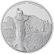 2 Dollars - Elizabeth II Boba Fett, Niue, 2022 reverse image