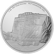 2 Dollars - Elizabeth II Sandcrawler, Niue, 2022 reverse image