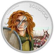 2 Dollars - Elizabeth II Boudicca, Niue, 2022 reverse image