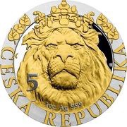 2 Dollars - Charles III Czech Lion, Niue, 2022 reverse image