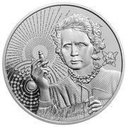 2 Dollars - Charles III Marie Curie, Niue, 2023 reverse image