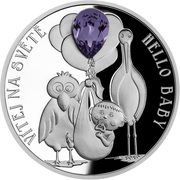 2 Dollars - Charles III Hello Baby, Niue, 2023 reverse image