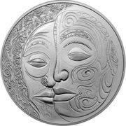 2 Dollars - Charles III Maori, Niue, 2023 reverse image