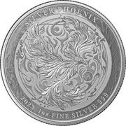 2 Dollars - Charles III Phoenix, Niue, 2023 reverse image