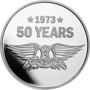 2 Dollars - Charles III Aerosmith, Niue, 2023 reverse image
