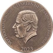 2 Dollars - Charles III Jesus Entering into Jerusalem obverse image