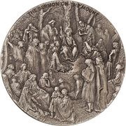 2 Dollars - Charles III The Sermon on the Mount, Niue, 2023 reverse image