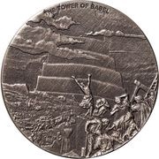 2 Dollars - Charles III The Tower of Babel, Niue, 2023 reverse image