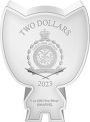 2 Dollars - Charles III Black Panther obverse image