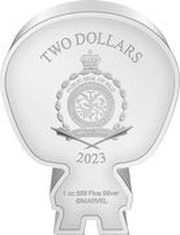 2 Dollars - Charles III Iron Man obverse image