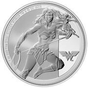 2 Dollars - Charles III Wonder Woman, Niue, 2023 reverse image